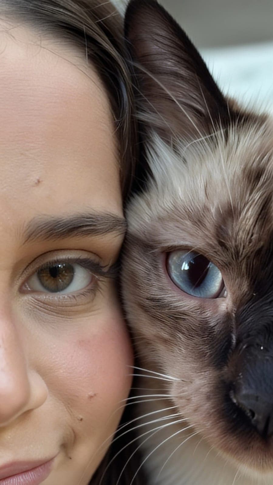 em pé à beira da cachoeira, vista lateral